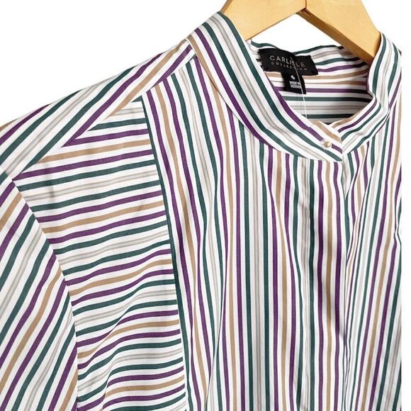 Carlisle Staccato Striped Tunic Size 6 New With Tags - Picture 3 of 8